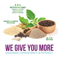 Experience Ultimate Wellness with Organic Ashwagandha Extra Strength 1950 mg - Premium Vegan Capsules for Stress, Immune, and Thyroid Support - 120 Count
